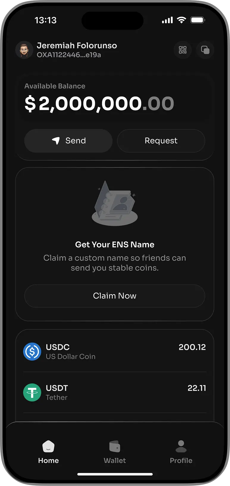 Dacryp onboarding screen